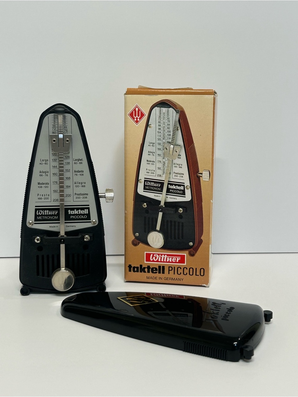 Vintage Wittner Taktell Piccolo Metronome Black - Box & Manual